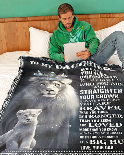 Special Gift For Your Daughter Blanket - From Dad (SKUB12-25)