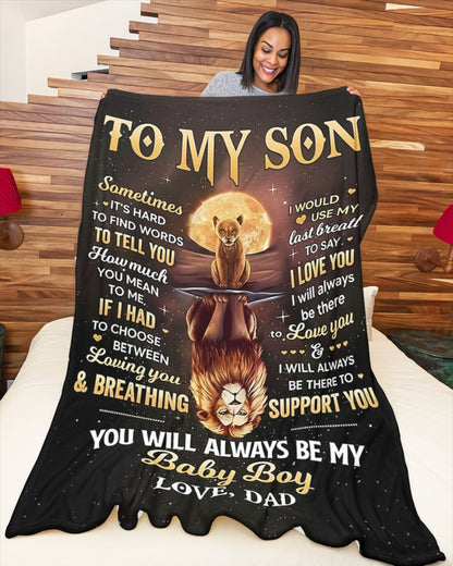 Special Gift For Your Son Blanket - From Dad07