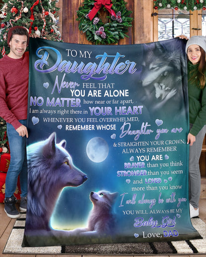 Special Gift For Your Daughter Blanket - From Dad (SKUB12-62)