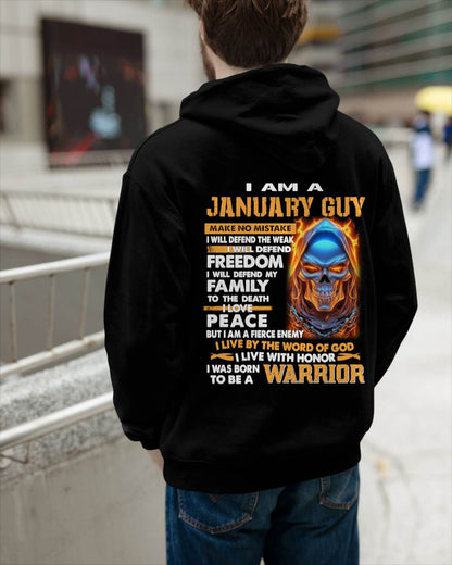 JANUARY - A WARRIOR BY BLOOD, A BELIEVER BY HEART - GIFT FOR MAN - TLEE01 (SKU10-51-01)