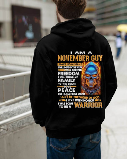NOVEMBER - A WARRIOR BY BLOOD, A BELIEVER BY HEART - GIFT FOR MAN - TLEE11 (SKU10-51-11)