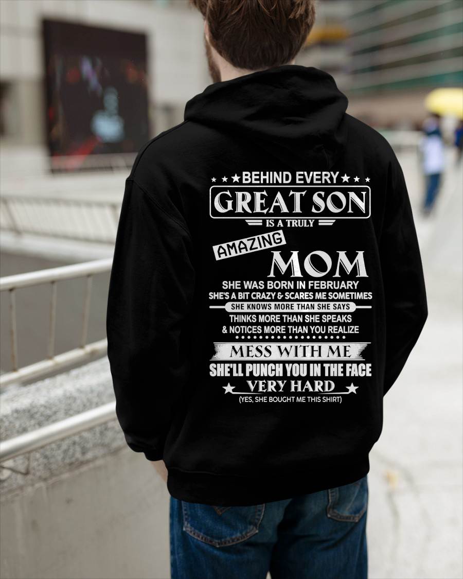 FEBRUARY - BEHIND EVERY GREAT SON IS A TRULY AMAZING MOM - FROM MOM - TLEE02 (SKU10-37-02)