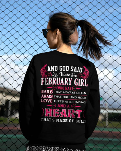 FEBRUARY GIRL – EARS THAT LISTEN ARMS THAT HUG LOVE NEVER ENDING HEART OF GOLD - FOR WOMEN - TLEE02 (SKU09-75-02)