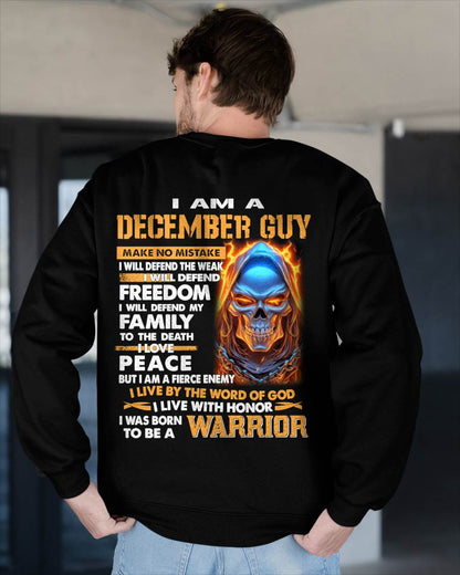 DECEMBER - A WARRIOR BY BLOOD, A BELIEVER BY HEART - GIFT FOR MAN - TLEE12 (SKU10-51-12)