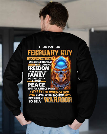 FEBRUARY - A WARRIOR BY BLOOD, A BELIEVER BY HEART - GIFT FOR MAN - TLEE02 (SKU10-51-02)