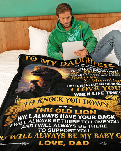 Special Gift For Your Daughter Blanket - From Dad (SKUB12-80)