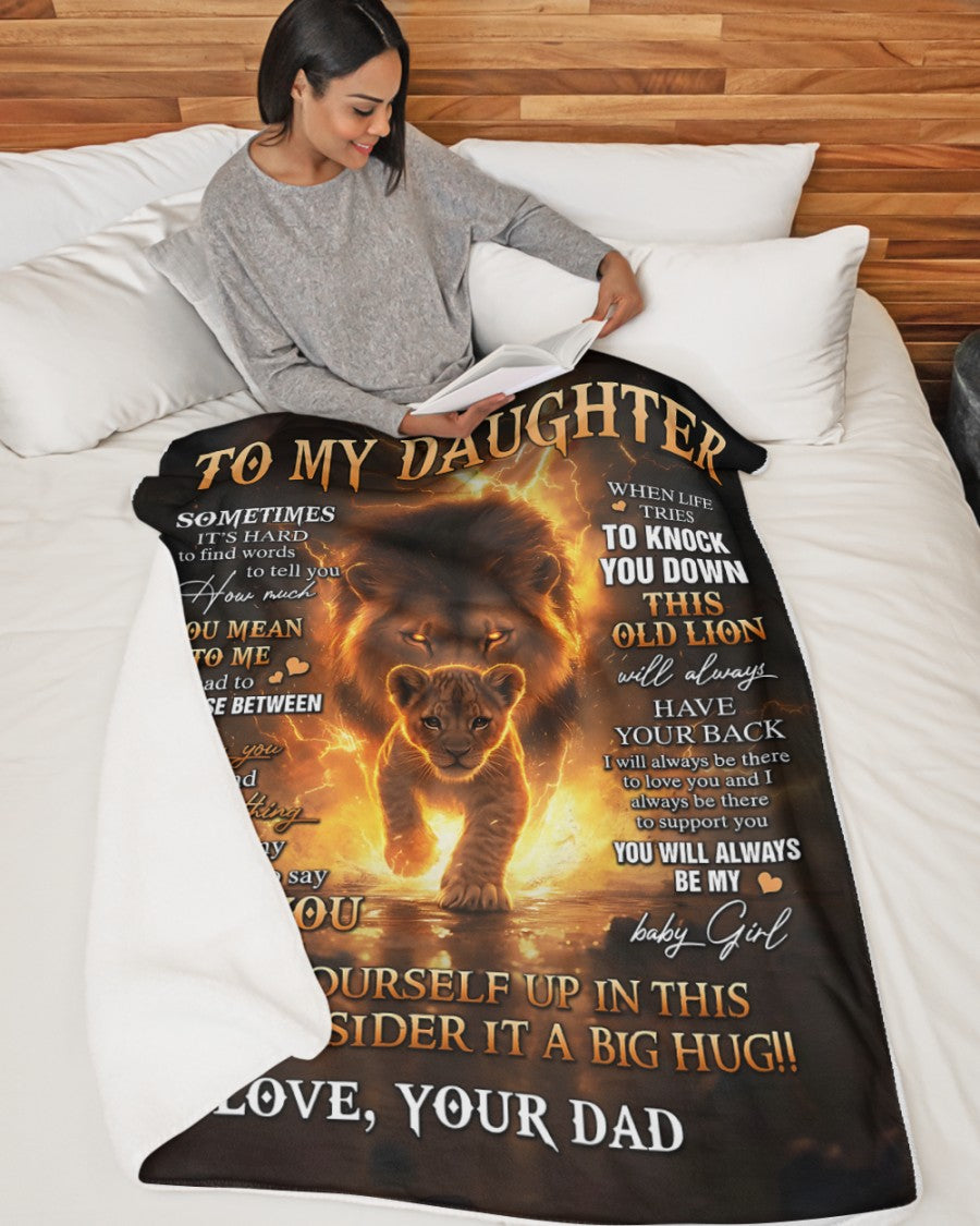 Special Gift For Your Daughter Blanket - From Dad (SKUB12-65)