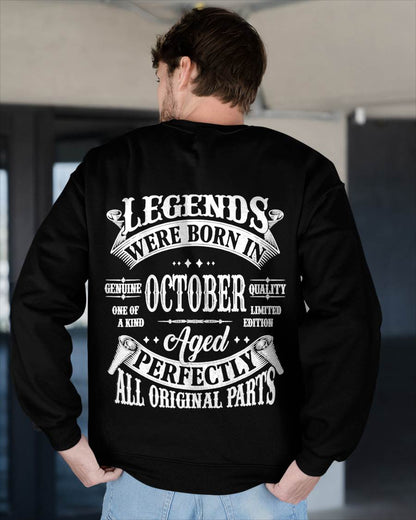 October - Legends Were Born In October Genuine Quality - Gift For Man - TLEE10 (SKU08-37-10)