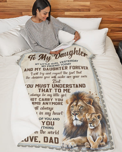 Special Gift For Your Daughter Blanket - From Dad (SKUB11-162)