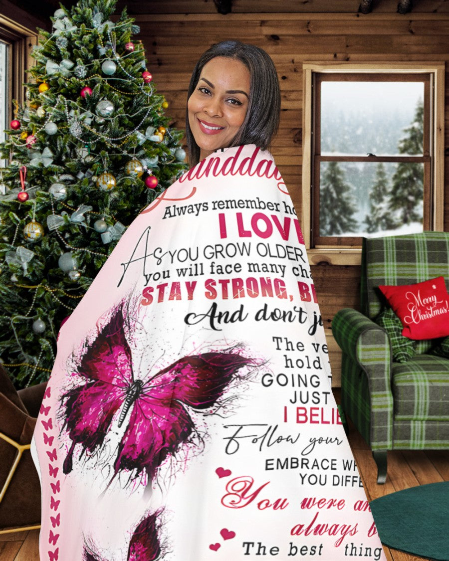 Special Gift For Your Granddaughter Blanket - From Grandma (SKUB12-230)