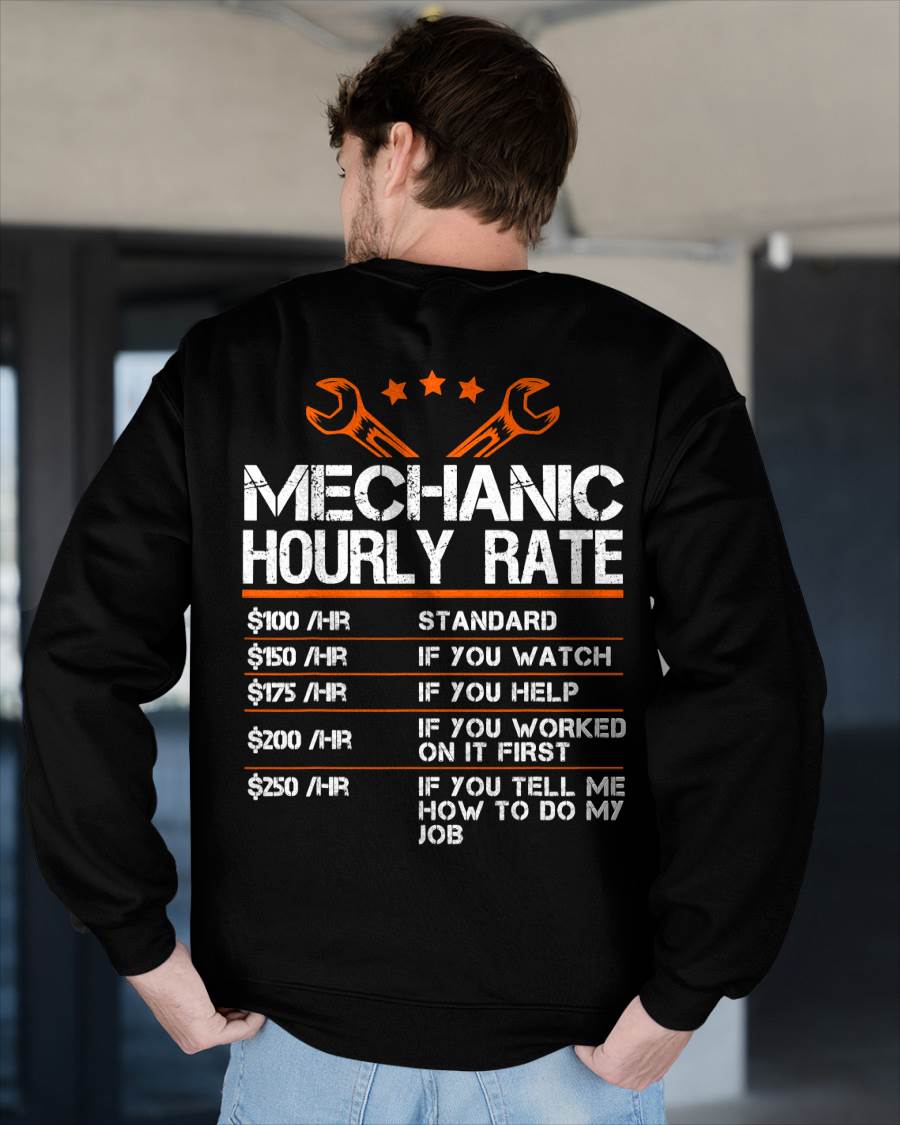 Mechanic Hourly Rate - Gift For Mechanic - TLEE (SKUM08-D01)