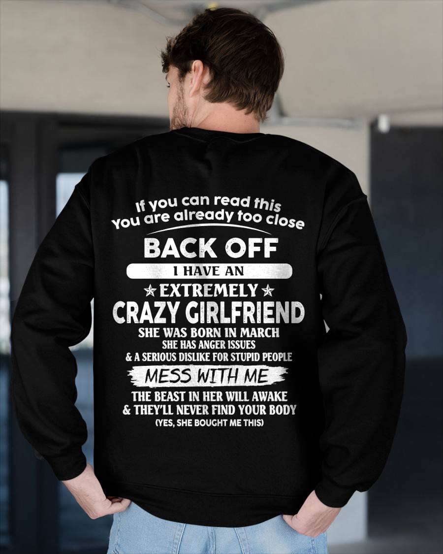 March - Back Off I Have An Extremely Crazy Girlfriend - Gift From Wife - TLEE03 (SKU07-175-03)