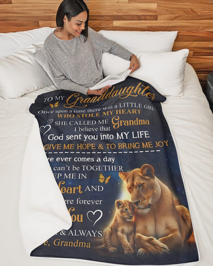 Special Gift For Your Granddaughter Blanket - From Grandma08