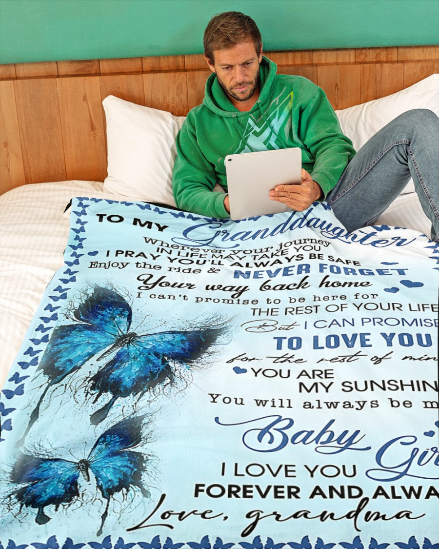 Special Gift For Your Granddaughter Blanket - From Grandma (SKUB12-24)