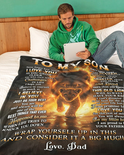 Special Gift For Your Son Blanket - From Dad (SKUB12-136)