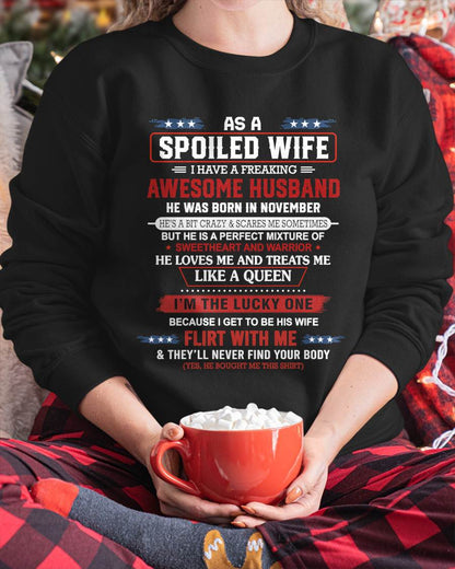 NOVEMBER - AS A SPOILED WIFE  I HAVE A FREAKING AWESOME HUSBAND - FROM HUSBAND - TLEE11 (SKU12-290-11)