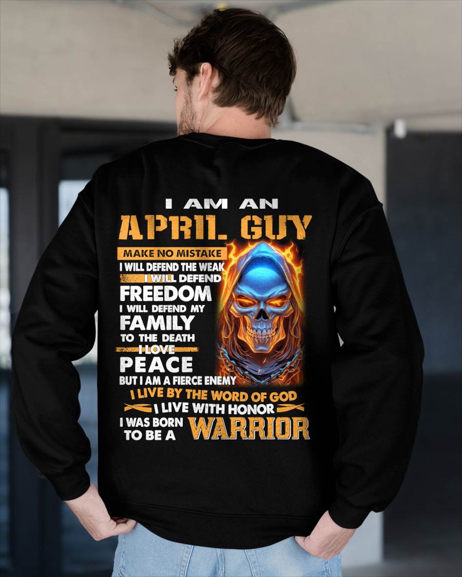 APRIL - A WARRIOR BY BLOOD, A BELIEVER BY HEART - GIFT FOR MAN - TLEE04 (SKU10-51-04)