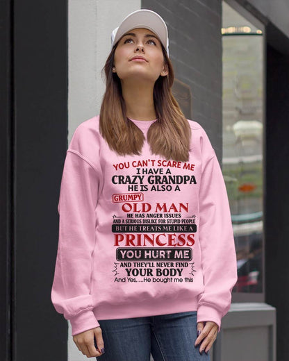 YOU CAN'T SCARE ME I HAVE A CRAZY GRANDPA HE IS ALSO A GRUMPY OLD MAN - FROM GRANDPA - TLEE00 (SKU09-143-00)