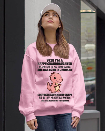 JANUARY - YES! I'M A HAPPY GRANDDAUGHTER BECAUSE I HAVE THE MOST LOVING GRANDMA - FROM GRANDMA - TLEE01 (SKU09-71-01)