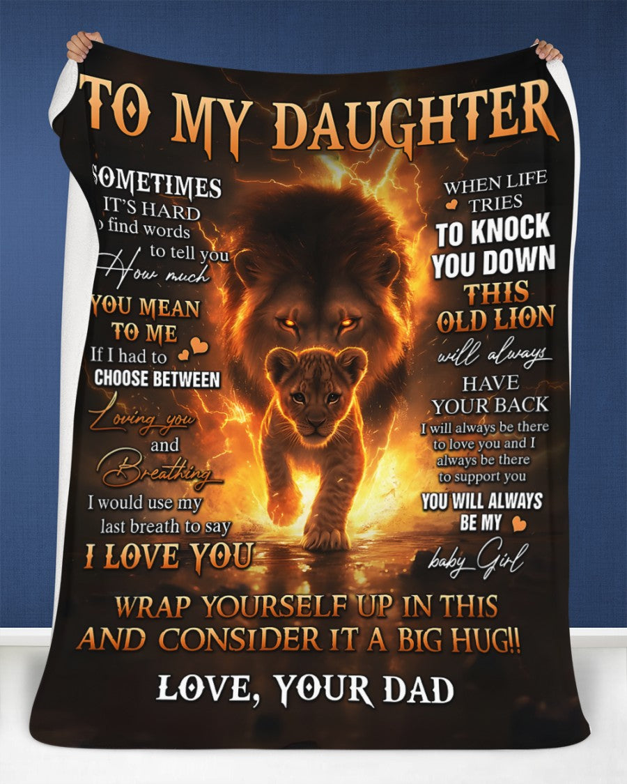 Special Gift For Your Daughter Blanket - From Dad (SKUB12-65)