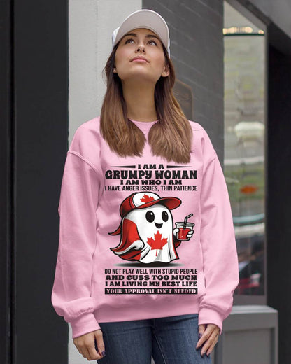 I AM A GRUMPY WOMAN I AM WHO I AM I HAVE ANGER ISSUES, THIN PATIENCE - FOR WOMEN - TLEE00 (SKU09-84-00)