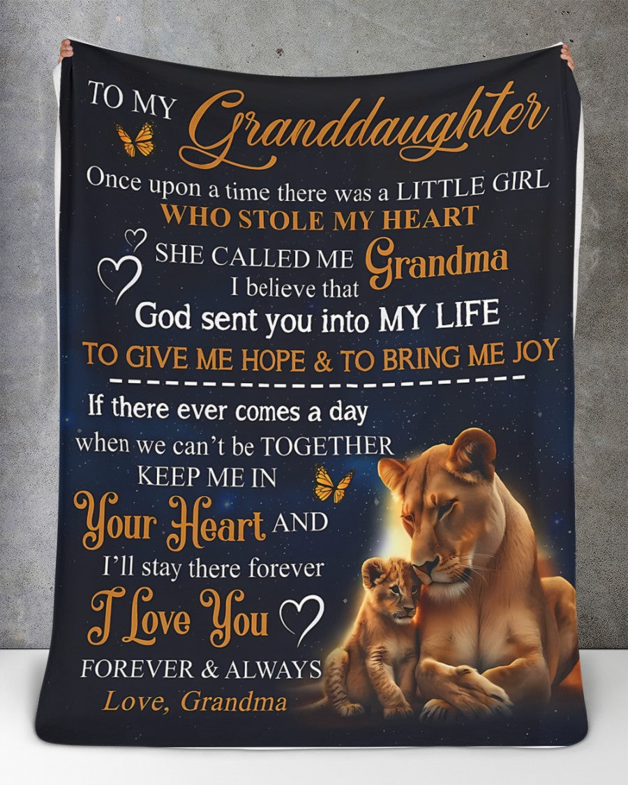 Special Gift For Your Granddaughter Blanket - From Grandma08