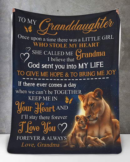 Special Gift For Your Granddaughter Blanket - From Grandma08