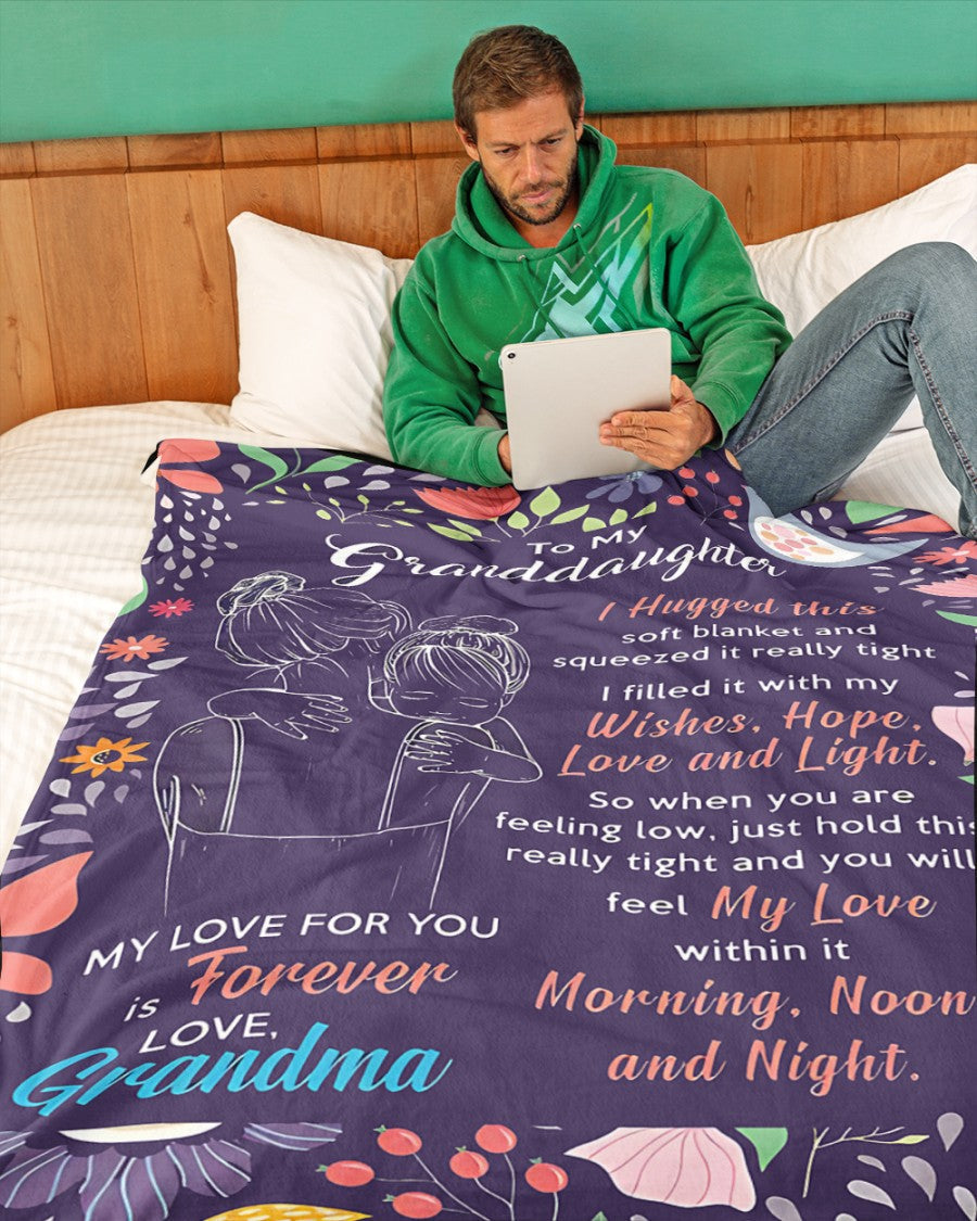 BLANKET FOR GRANDDAUGHTER – COMFORT & WARMTH GIFT Sherpa Fleece Blanket NTTD00 (SKUB-GRA02)