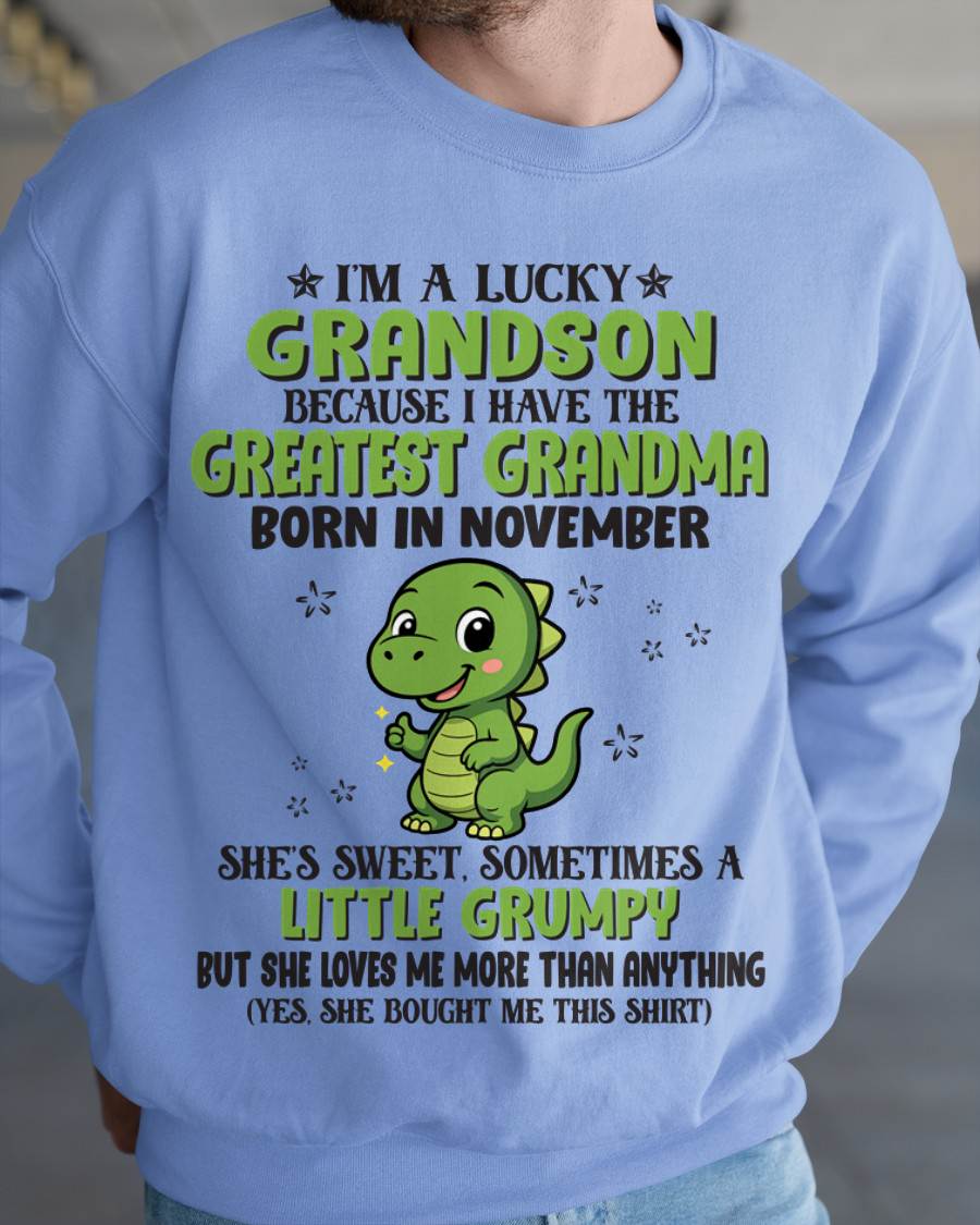 NOVEMBER - I'M A LUCKY GRANDSON BECAUSE I HAVE THE GREATEST GRANDMA - FROM GRANDMA - TLEE11 (SKU09-86-11)