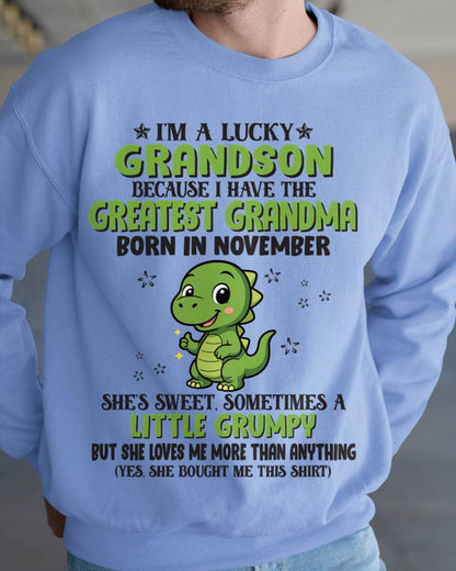 NOVEMBER - I'M A LUCKY GRANDSON BECAUSE I HAVE THE GREATEST GRANDMA - FROM GRANDMA - TLEE11 (SKU09-86-11)