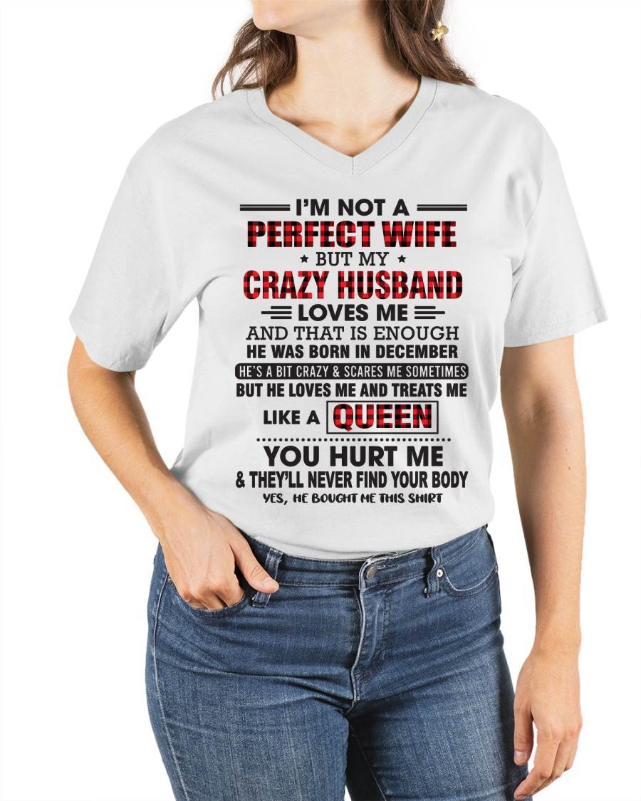 DECEMBER - I’M NOT A PERFECT WIFE  BUT MY CRAZY HUSBAND LOVES ME  AND THAT IS ENOUGH - FROM HUSBAND - TLEE12 (SKU26T-0188-12)