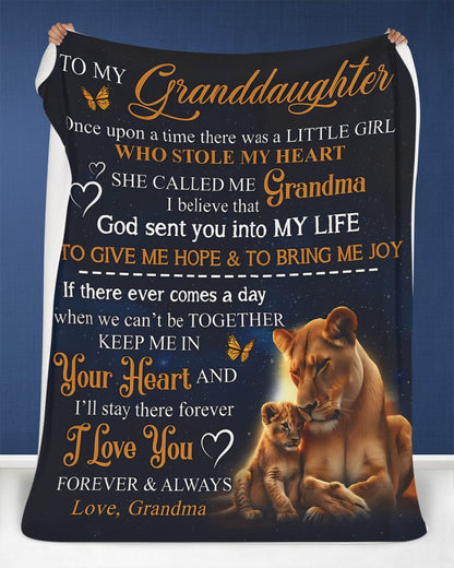 Special Gift For Your Granddaughter Blanket - From Grandma08