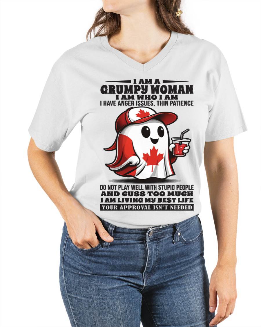 I AM A GRUMPY WOMAN I AM WHO I AM I HAVE ANGER ISSUES, THIN PATIENCE - FOR WOMEN - TLEE00 (SKU09-84-00)