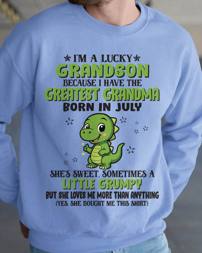 JULY - I'M A LUCKY GRANDSON BECAUSE I HAVE THE GREATEST GRANDMA - FROM GRANDMA - TLEE07 (SKU09-86-07)