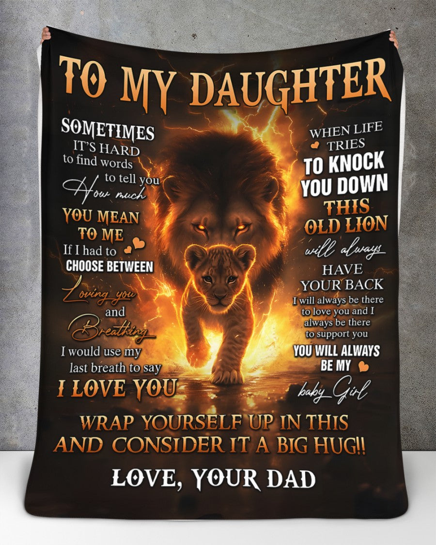 Special Gift For Your Daughter Blanket - From Dad (SKUB12-65)