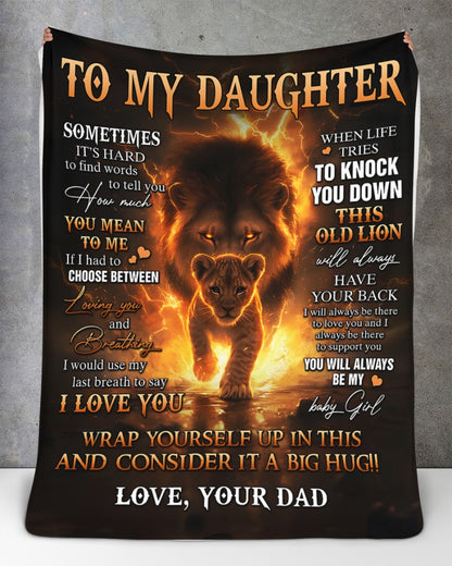 Special Gift For Your Daughter Blanket - From Dad (SKUB12-65)