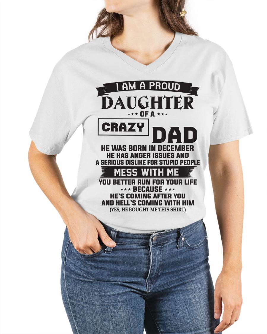 DECEMBER - I AM A PROUD DAUGHTER OF A CRAZY DAD - FROM DAD - TLEE12 (SKU10-96-12)