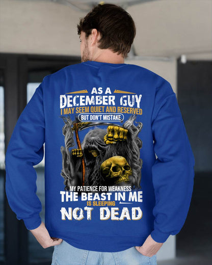 December - As A December Guy I May Seem Quiet And Reserved - Gift For Man - TLEE12 (SKU08-82-12)