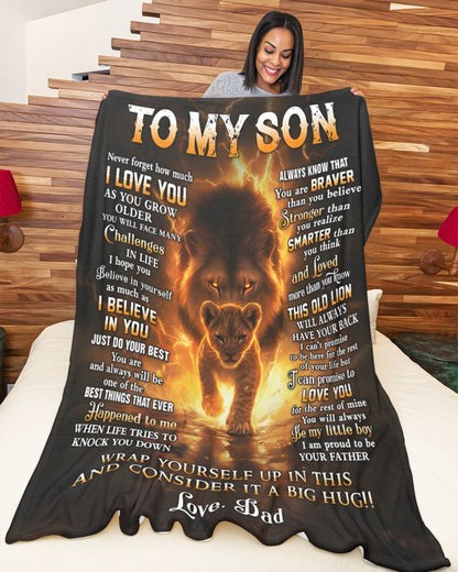 Special Gift For Your Son Blanket - From Dad (SKUB12-136)