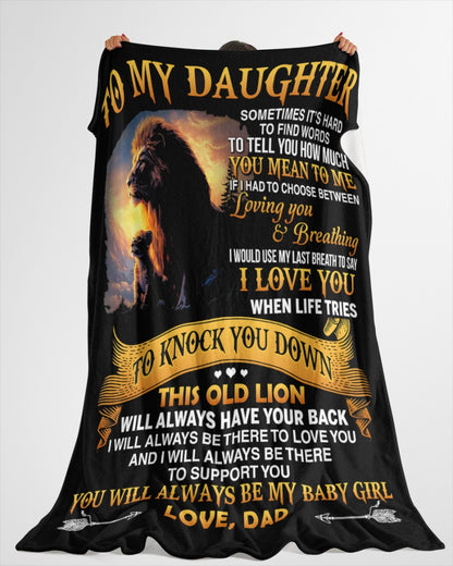 Special Gift For Your Daughter Blanket - From Dad (SKUB12-80)