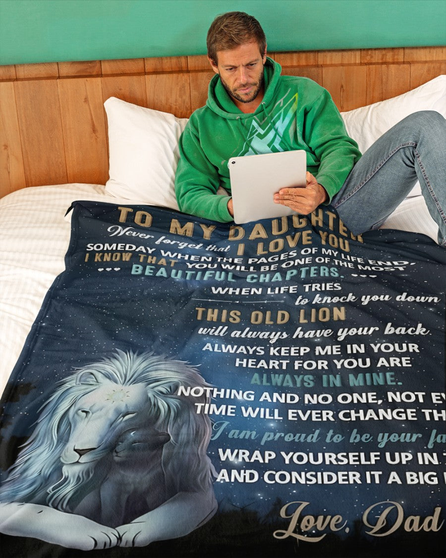 Special Gift For Your Daughter Blanket - From Dad04