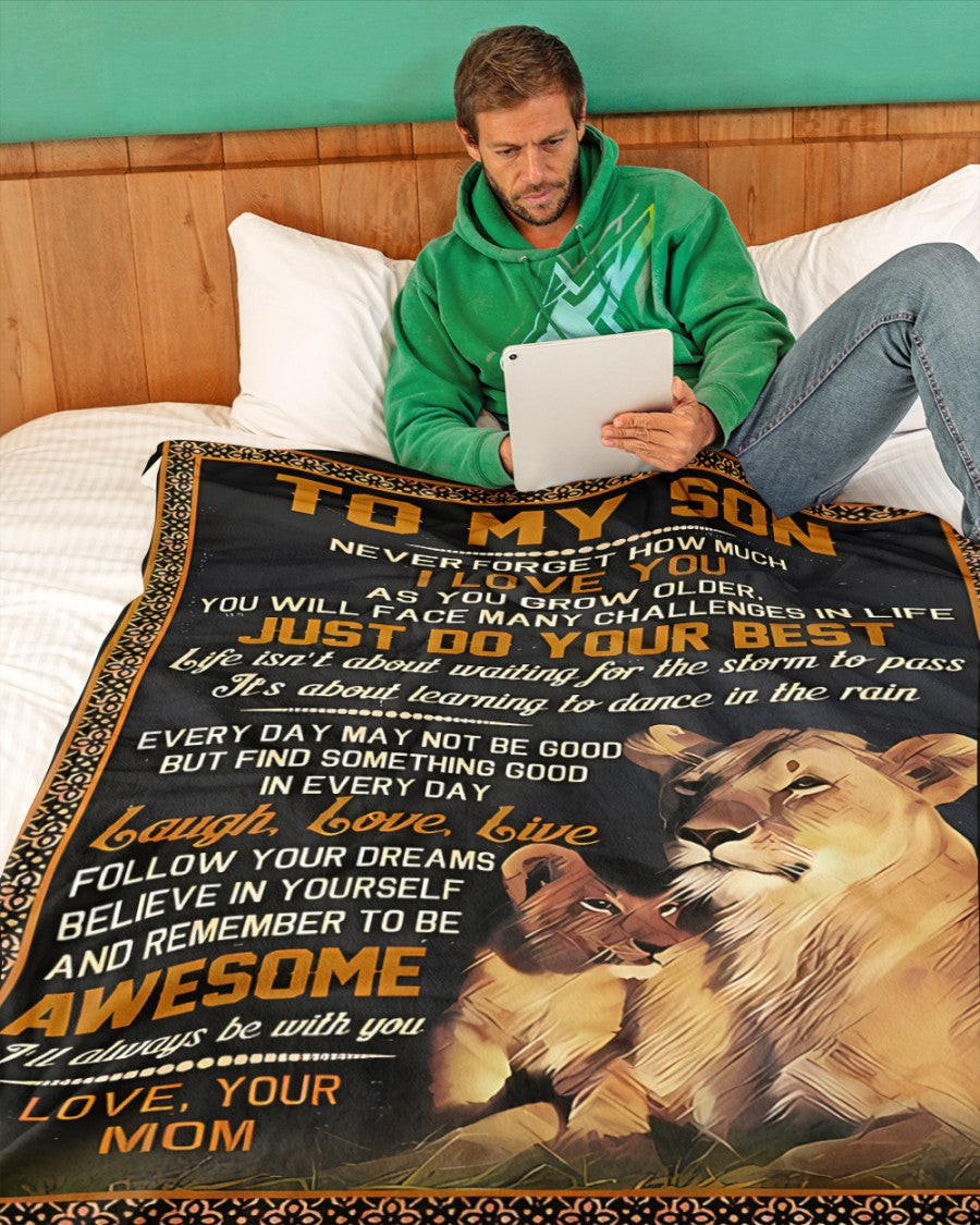 Special Gift For Your Son Blanket - From Mom (SKUB12-78)