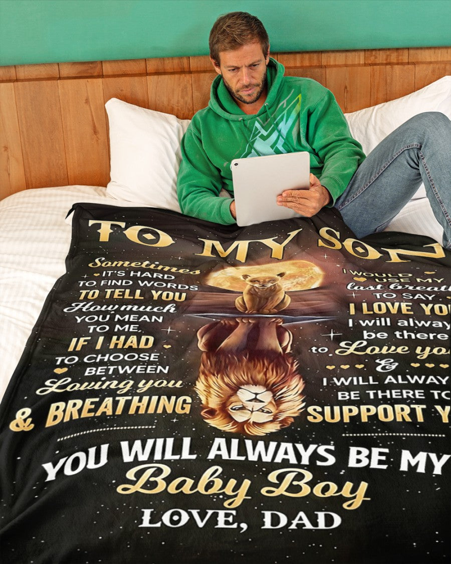 Special Gift For Your Son Blanket - From Dad07