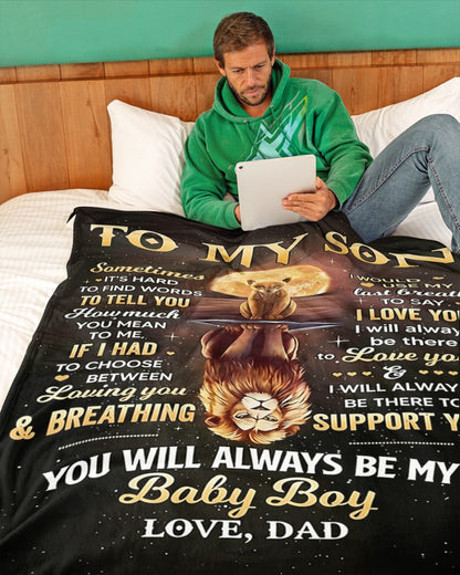Special Gift For Your Son Blanket - From Dad07