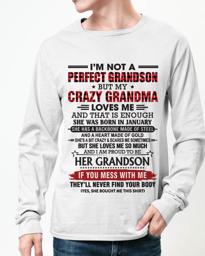 JANUARY - I’M NOT PERFECT, BUT MY CRAZY GRANDMA LOVES ME - FROM GRANDMA - TLEE01 (SKU26T-01131-01)