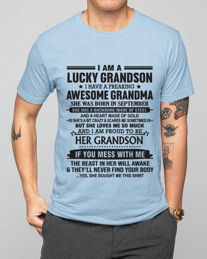 SEPTEMBER - GRANDSON OF A STRONG & LOVING GRANDMA - FROM GRANDMA - TLEE09 (SKU11-154-09)
