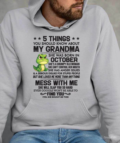 OCTOBER - 5 THINGS YOU SHOULD KNOW ABOUT MY GRANDMA – AND YOU'D BETTER NOT MESS WITH ME - FROM GRANDMA - TLEE10 (SKU10-06-10)