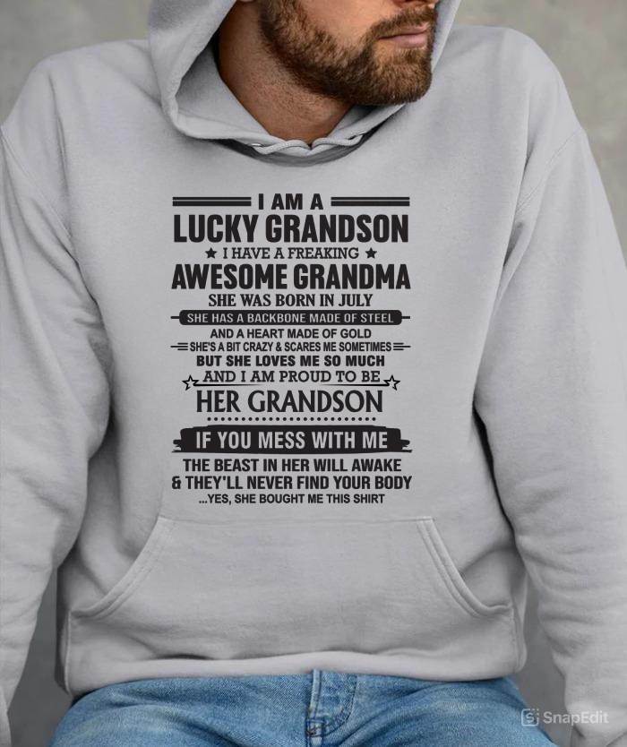 JULY - GRANDSON OF A STRONG & LOVING GRANDMA - FROM GRANDMA - TLEE07 (SKU11-154-07)
