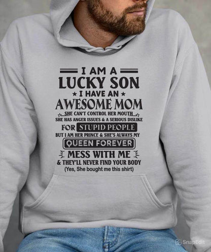 I AM A LUCKY SON I HAVE AN AWESOME MOM - FROM MOM - TLEE00 (SKU11-37-00)