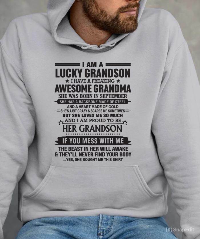 SEPTEMBER - GRANDSON OF A STRONG & LOVING GRANDMA - FROM GRANDMA - TLEE09 (SKU11-154-09)